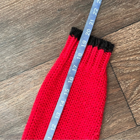 Vintage Evian II hand knit panda bear bamboo outdoor nature lover sweater small - Picture 9 of 10